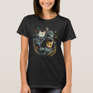 T-shirt Espace extra-atmosphérique Chat Kitty Astronaut An