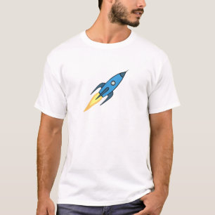 T-shirt Espace extra-atmosphérique moderne simple de