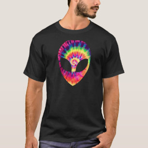 T-shirt Espace tête Alien UFO Tie Dye Rave EDM Music