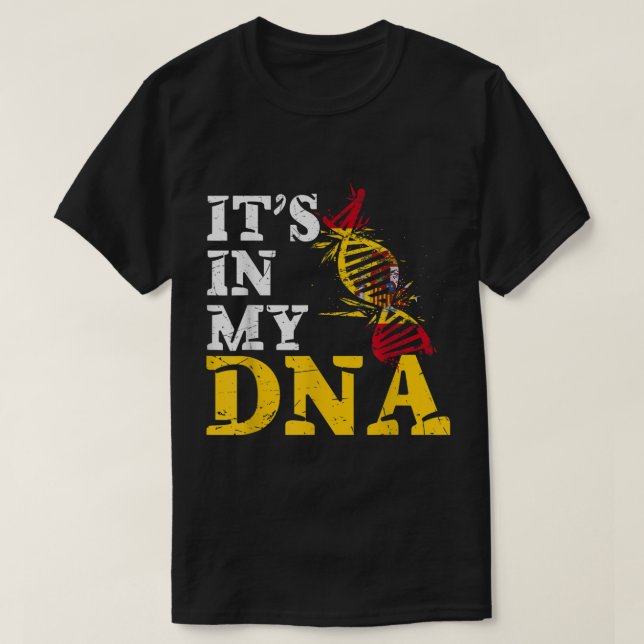 T-shirt Espagne dans mon ADN drapeau espagnol España (Design devant)