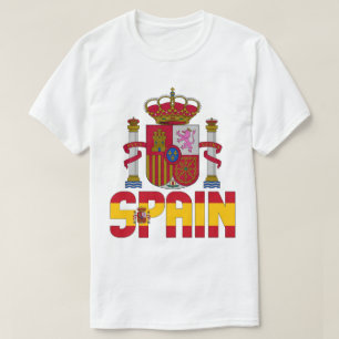 T-shirt Espagne Drapeau et blason Patriotique
