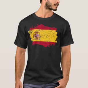 T-shirt Espagne Drapeau Grunge Pays Drapeau Espagne
