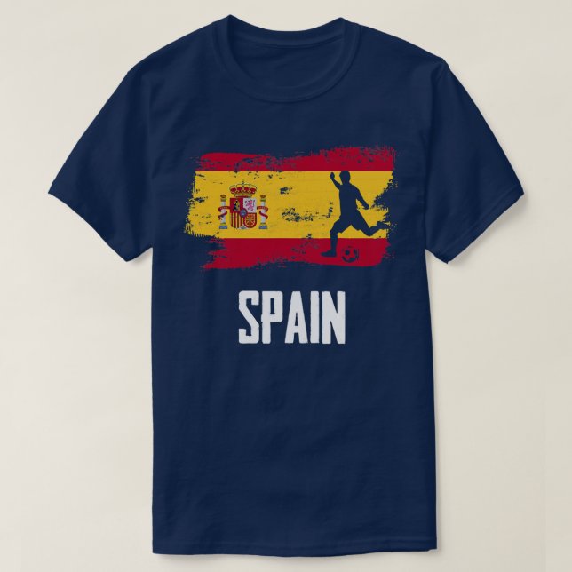 T-shirt Espagne Drapeau Jersey Espagnol Soccer Team Espagn (Design devant)