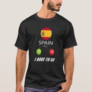 T-shirt Espagne Drapeau Souvenir L'Espagne Appelle
