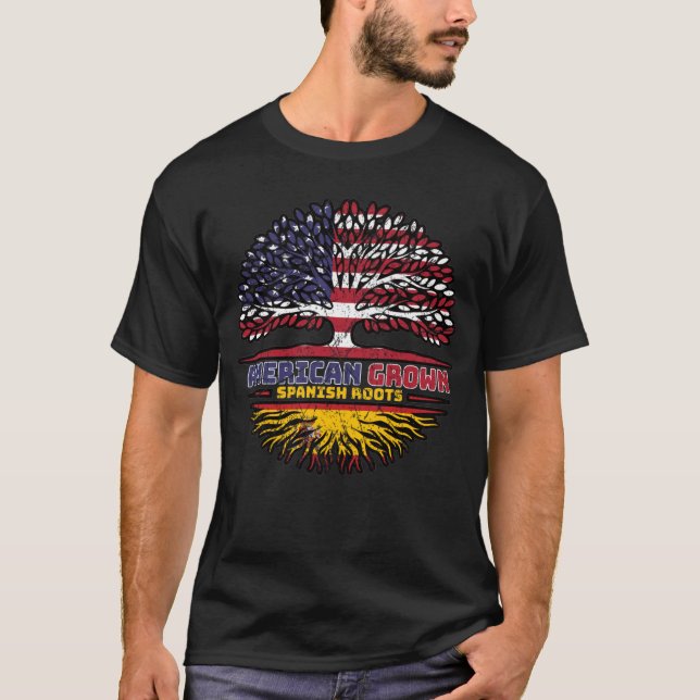 T-shirt Espagne Espagne Espagne États-Unis Amérique États- (Devant)