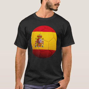 T-shirt Espagne Football National Ball Espagne Drapeau Foo