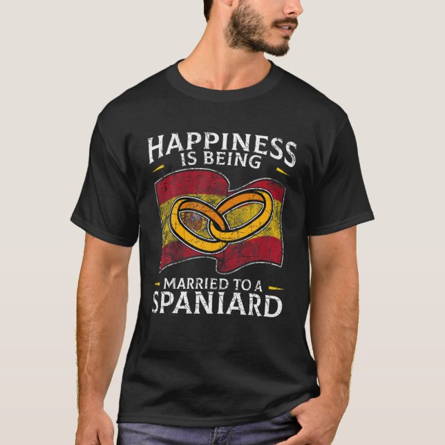 T-shirt Espagne Mariage Royaume D'Espagne Racines Espagnol (Devant)