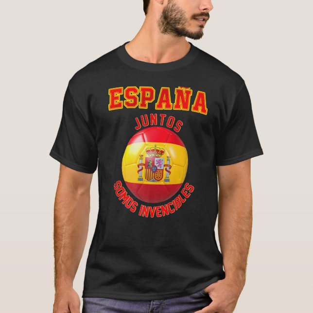 T-shirt Espagne Slogan pour les fans de l'équipe espagnole (Devant)