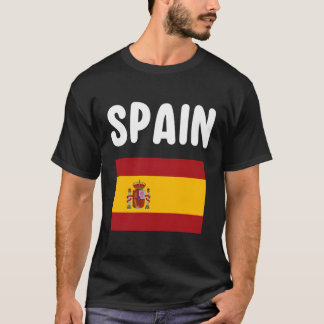 T-shirt Espagne Souvenir Espagnol Drapeau Vacances Espana