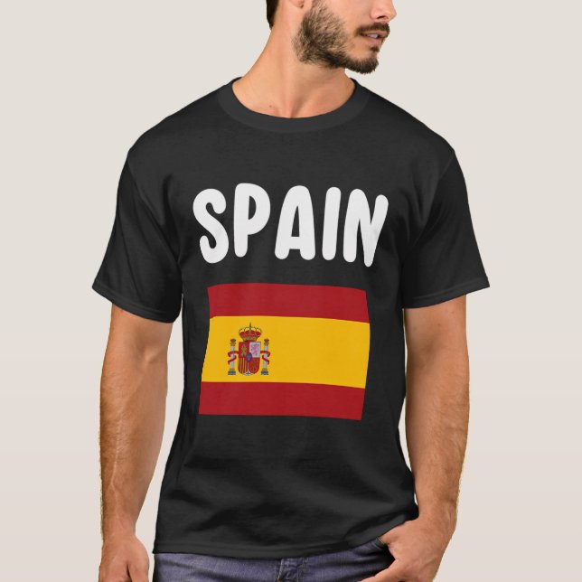 T-shirt Espagne Souvenir Espagnol Drapeau Vacances Espana (Devant)