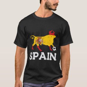 T-shirt Espagne Taureau Foot Espagnol Ll Hommes Femmes Enf