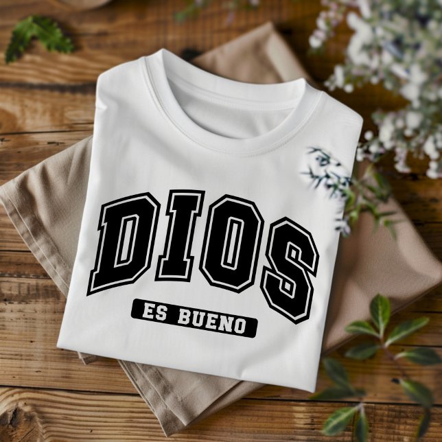 T-shirt espagnol chrétien Dios Es Bueno (Créateur téléchargé)