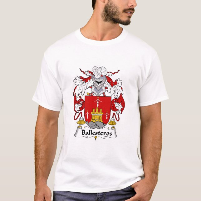 T-shirt espagnol de crête de famille de (Devant)