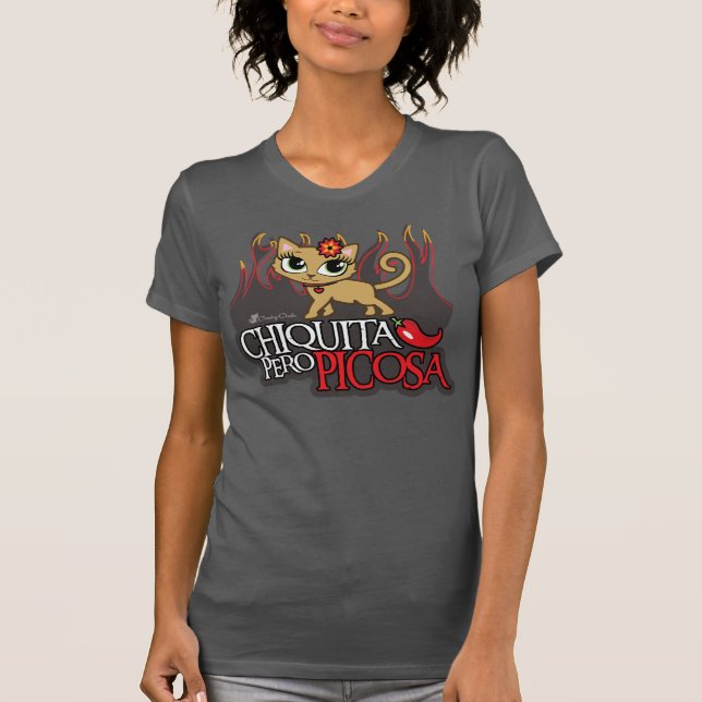 T-shirt espagnol mignon de chat de Chiquita Pero (Devant)