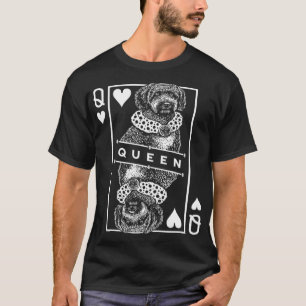T-shirt Espagnol Water Dog Queen Of Hearts Pop
