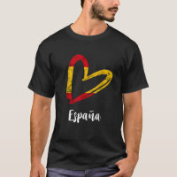 Espana Espagnol Drapeau Coeur Espagnol Racines Esp