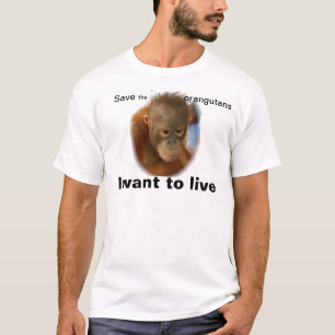 T-shirt Espèce menacée d'économies d'orang-outan