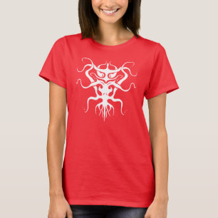 T-shirt Espèces Aliens Tatouage Tribal Design - blanc