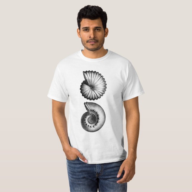 T-shirt Espèces d'ammonites (Devant entier)