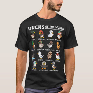 T-shirt Espèces de canards Mignon Oie Animal Éducatif Cana