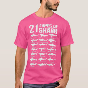 T-shirt Espèces de requins Biologie Différents types de re