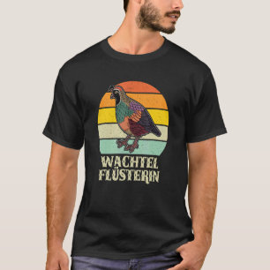 T-shirt Espèces d'oiseaux de caille Fermier de caille orne