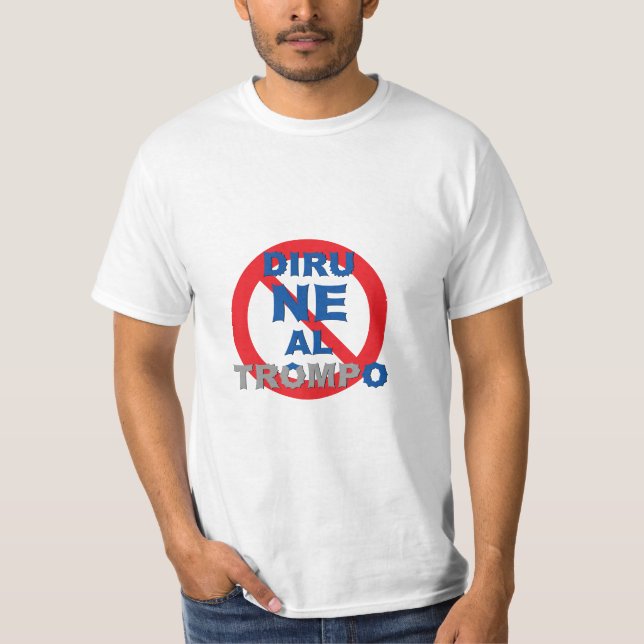 T-shirt Esperanto / Diru NE Al Trompo, (Devant)