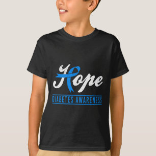 T-shirt Espérer la sensibilisation au diabète Ruban Diabét
