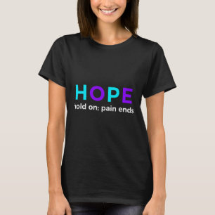 T-shirt Espérons Que La Douleur Met Fin À La Prévention Du