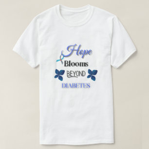 T-SHIRT ESPOIR BLOOMES AU-DELÀ DU DIABÈTE/ UNISEX