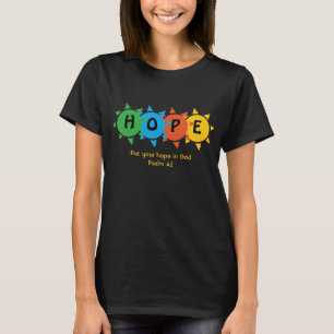 T-shirt ESPOIR chrétien EN DIEU Psaume 42 PERSONNALISÉ