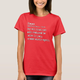 T-shirt Espoir : Cou sombre de base de l'équipage