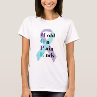 T-shirt ESPOIR De Maintenir La Douleur Enlève L'Applicatio