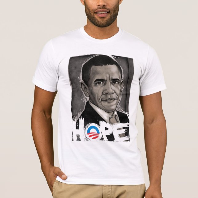 T-shirt espoir d'obama (Devant)