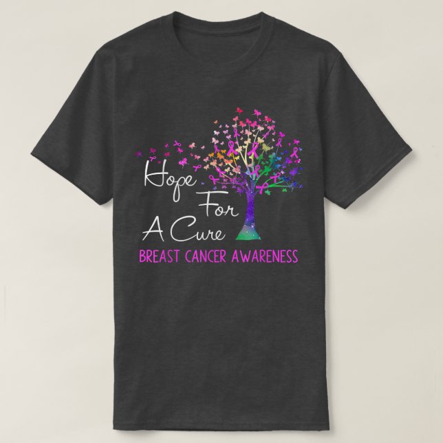 T-shirt Espoir D'Une Sensibilisation Cure Au Cancer Du Sei (Design devant)