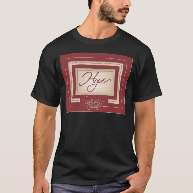 T-shirt Espoir en rouge - 2h13 de Titus (Devant)