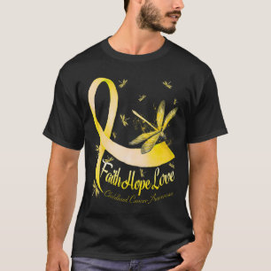 T-shirt Espoir Foi Amour Enfance Cancer Conscience Libellu