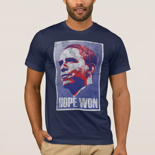 T-shirt Espoir gagné ! - Président de Barack Obama Des (Devant)
