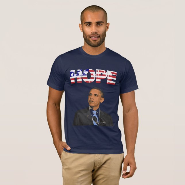 T-shirt Espoir, le président américain Barack Obama Shirt (Devant entier)