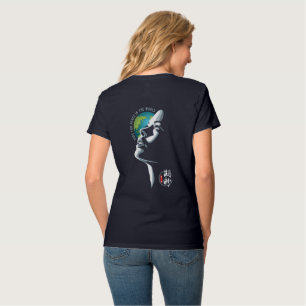 T-shirt Espoir pour la paix mondiale Cou-V pour femmes