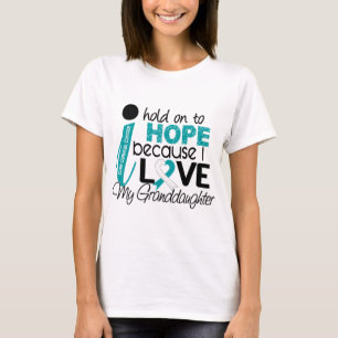 T-shirt Espoir pour mon cancer du col de l'utérus de