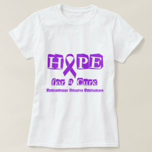 T-shirt Espoir pour une maladie pourpre d'Alzheimers de