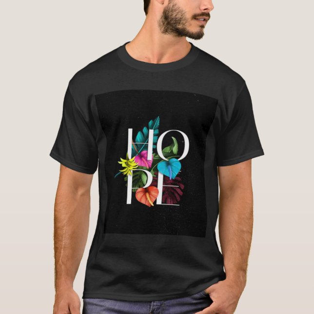 T-shirt Espoir radieux : Portez l'optimisme" (Devant)