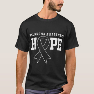 T-shirt Espoir Ruban Cancer de la peau Sensibilisation au