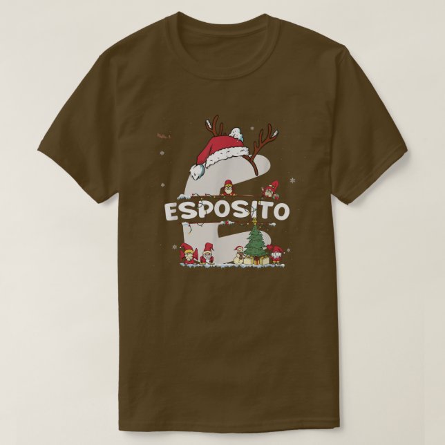 T-shirt Esposito Christmas Shirt w Esposito Name for funny (Design devant)