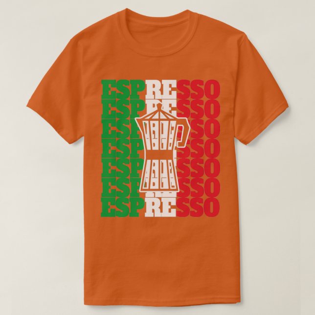 T-shirt Espresso Italie cadeau design (Design devant)