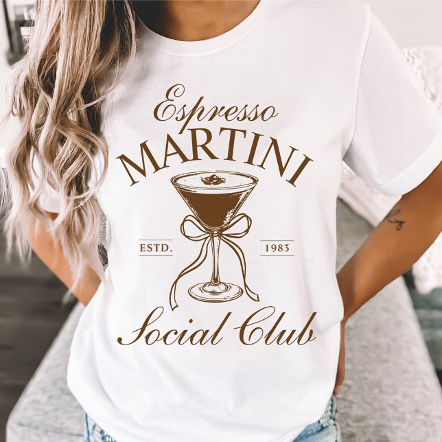 T-shirt Espresso Martini Cocktail Social Club (Créateur téléchargé)