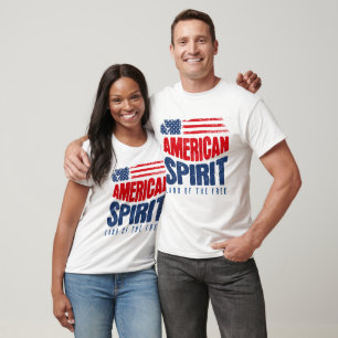 T-shirt Esprit américain – Terre de liberté Patriotique US