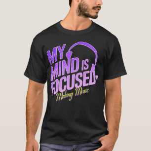 T-shirt Esprit Concentré Sur La Création Musicale Style Ré