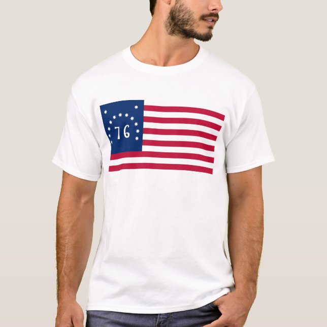 T-shirt Esprit de drapeau des Etats-Unis Bennington de 76 (Devant)